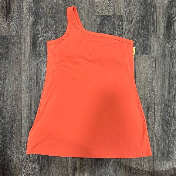 NWT All in Motion Coral One-Shoulder Athletic Mini Dress, Size L - Picture 3 of 9
